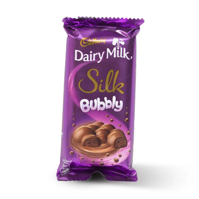 Picture of Cadbury Dairy Milk Silk Bubbly Chocolate Bar 60g (Pack of 20 Pices Box)