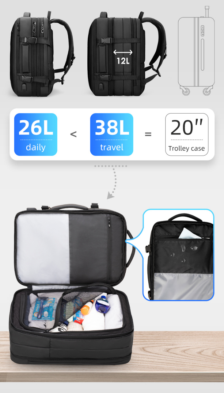 Buy Mark Ryden MR9299YY Multifunction 17 inch Laptop Expandable Raincoat USB Recharging Travel Business Backpack (297465532) at Best Price In Bangladesh