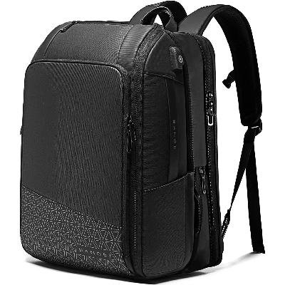 Buy BANGE BG-22005 Large Capacity Expandable Weekender Carry On Backpack, Waterproof Men's Business Laptop Backpack for 15.6inch (Black) at Best Price In Bangladesh