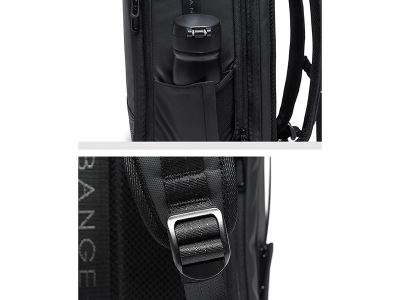 Buy BANGE BG-22005 Large Capacity Expandable Weekender Carry On Backpack, Waterproof Men's Business Laptop Backpack for 15.6inch (Black) at Best Price In Bangladesh
