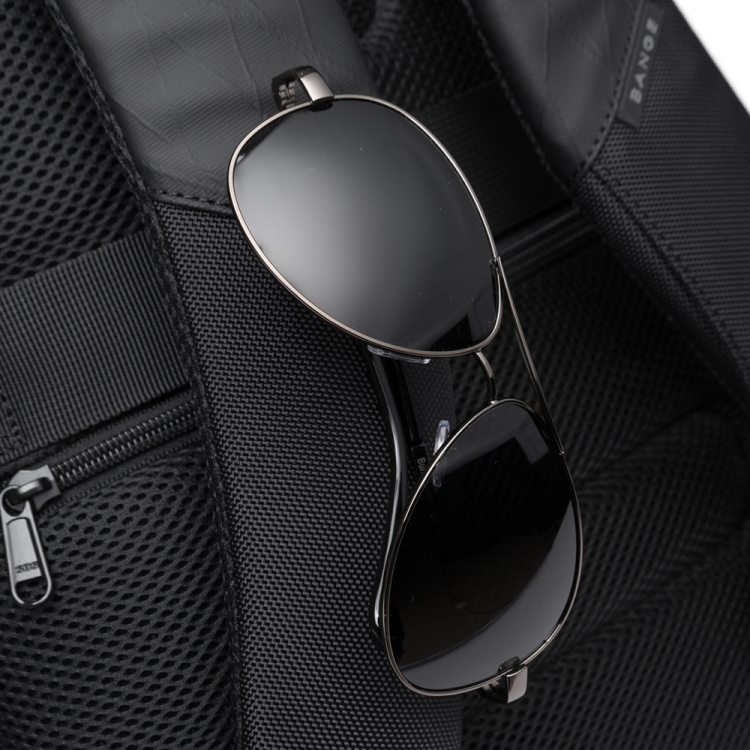 Buy Bange BG-1922 16 inch Men Oxford Fabric Waterproof Backpack with USB Port (Black) at Best Price In Bangladesh