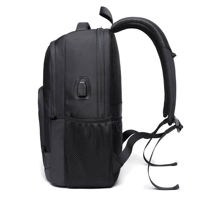 Buy Bange BG-1922 16 inch Men Oxford Fabric Waterproof Backpack with USB Port (Black) at Best Price In Bangladesh