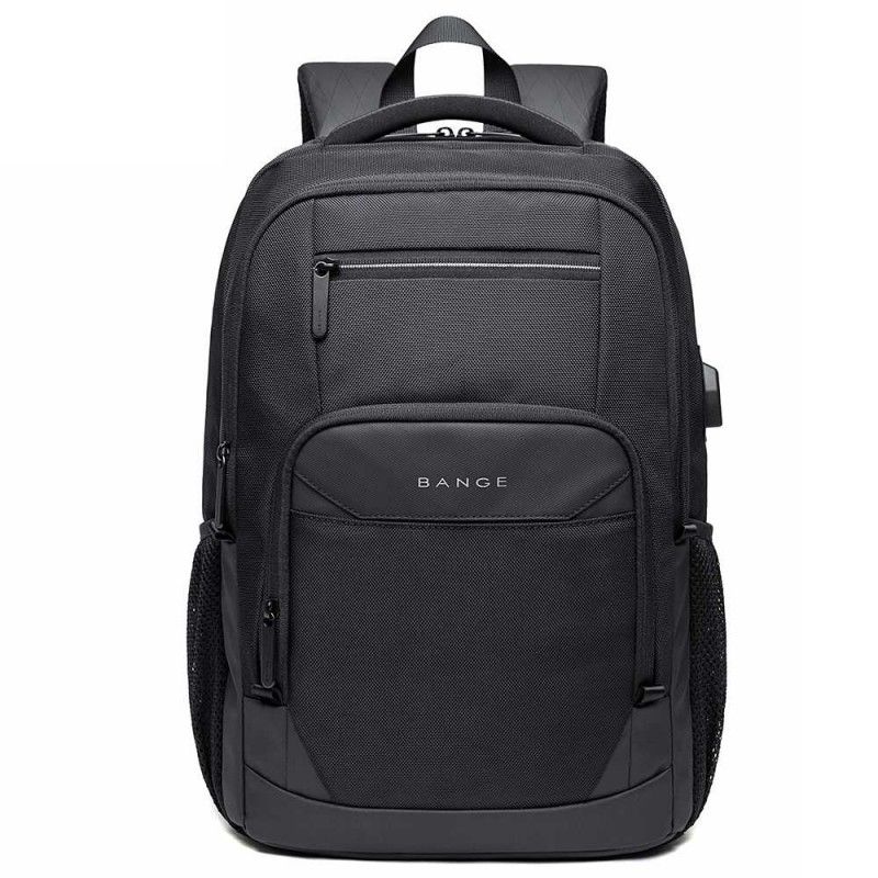 Buy Bange BG-1922 16 inch Men Oxford Fabric Waterproof Backpack with USB Port (Black) at Best Price In Bangladesh