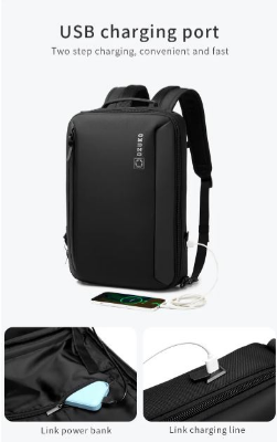 Buy Ozuko 9490s Usb Multifunction Waterproof Backpack Capacity Easy Carry Laptop Bag 15.6 Business Briefcase Men at Best Price In Bangladesh