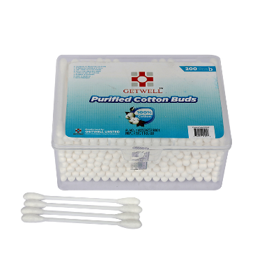 Picture of GETWELL Purified Cotton Buds 200 Pcs Box
