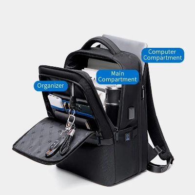 Buy B00490 9cm Expandable Fashion Men Backpacks 15.6inch USB Charging Laptop Backpack Brand: Arctic Hunter at Best Price In Bangladesh