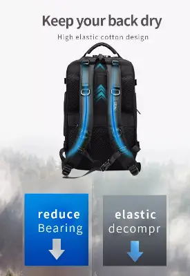 Buy Ozuko 9309L Designer Luxury Travel Bags Luggage Mochilas Tacticas Antirrobo Usb Hiking Backpack Bag at Best Price In Bangladesh