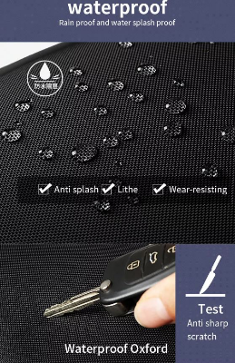 Buy Ozuko 9309L Designer Luxury Travel Bags Luggage Mochilas Tacticas Antirrobo Usb Hiking Backpack Bag at Best Price In Bangladesh