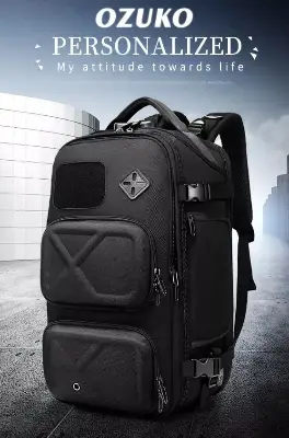 Buy Ozuko 9309L Designer Luxury Travel Bags Luggage Mochilas Tacticas Antirrobo Usb Hiking Backpack Bag at Best Price In Bangladesh