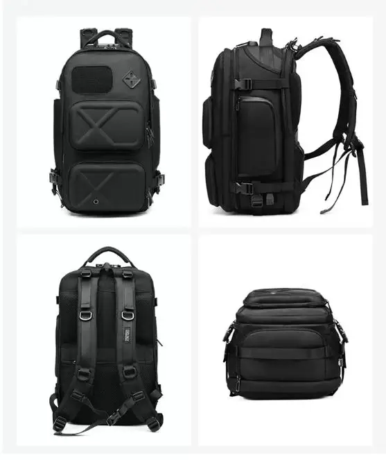 Buy Ozuko 9309L Designer Luxury Travel Bags Luggage Mochilas Tacticas Antirrobo Usb Hiking Backpack Bag at Best Price In Bangladesh