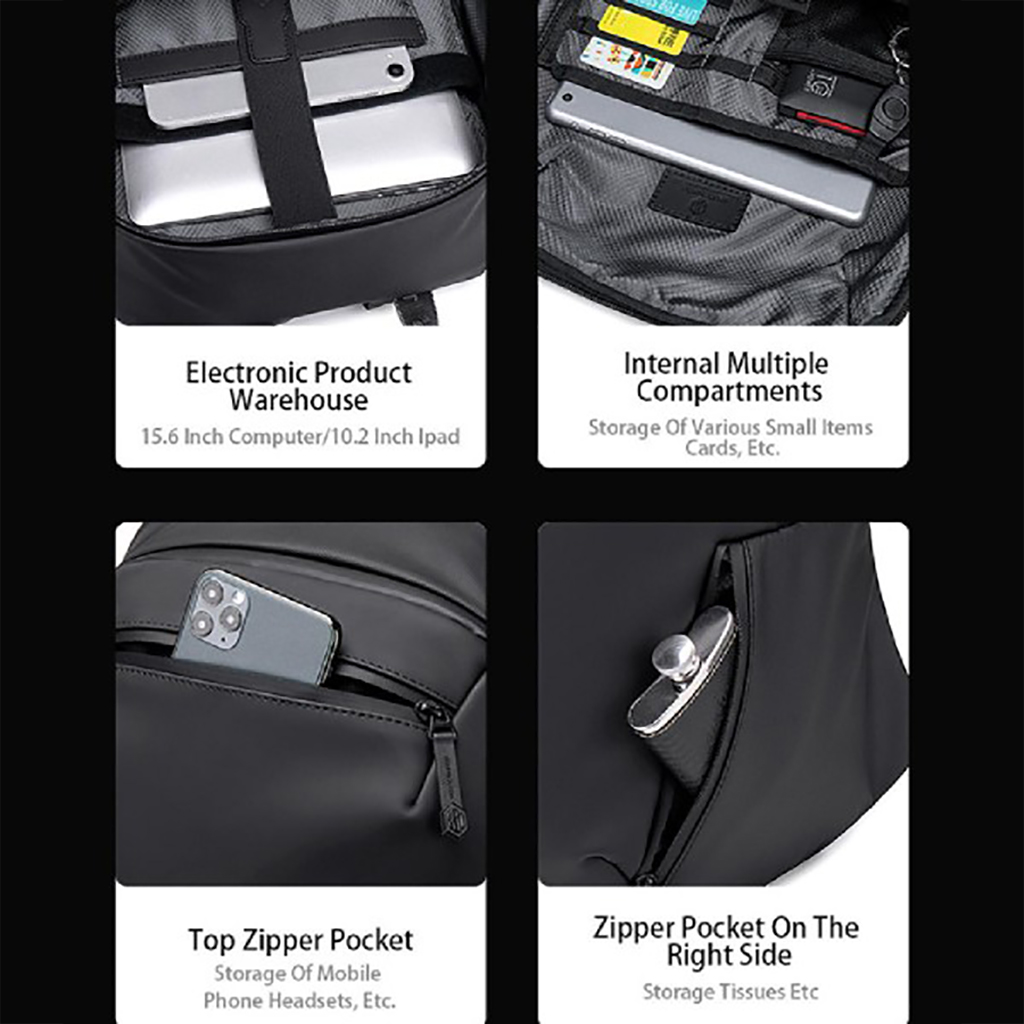 Buy Arctic Hunter Men's Fashion Leisure Business Simple Anti Splash Backpack Large Capacity Travel Computer Bag at Best Price In Bangladesh