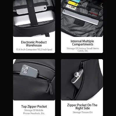 Buy Arctic Hunter Men's Fashion Leisure Business Simple Anti Splash Backpack Large Capacity Travel Computer Bag at Best Price In Bangladesh