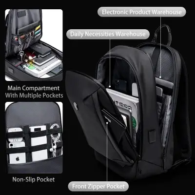 Buy Arctic Hunter Men's Fashion Leisure Business Simple Anti Splash Backpack Large Capacity Travel Computer Bag at Best Price In Bangladesh