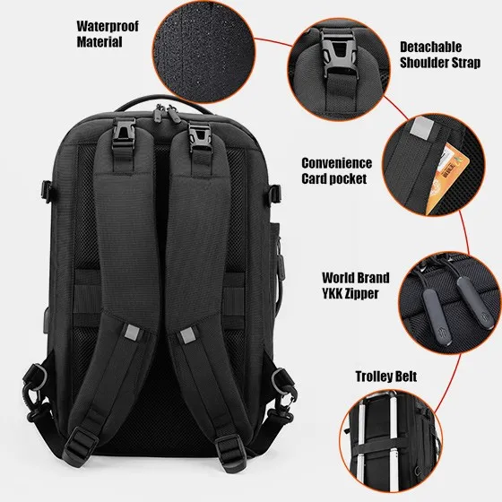 Buy ARCTIC HUNTER 2 in 1 Detachable Laptop Backpack 17 inch Laptop Custom Hiking Backpack Male Mochila Waterproof Backpack Bag at Best Price In Bangladesh