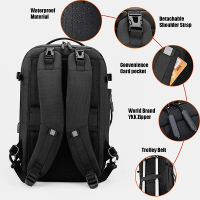 Buy ARCTIC HUNTER 2 in 1 Detachable Laptop Backpack 17 inch Laptop Custom Hiking Backpack Male Mochila Waterproof Backpack Bag at Best Price In Bangladesh