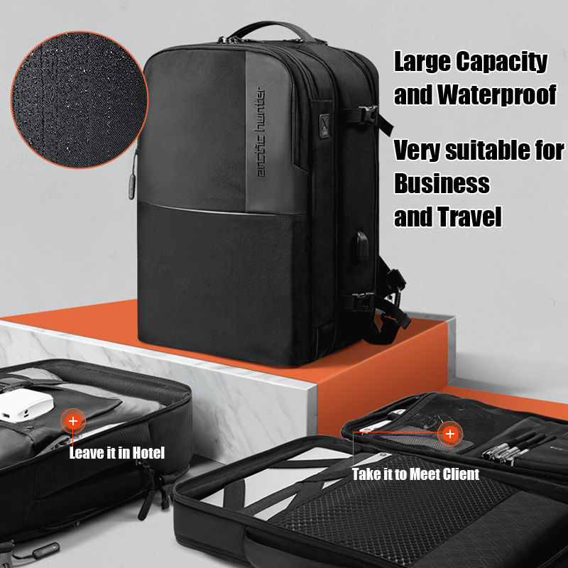 Buy ARCTIC HUNTER 2 in 1 Detachable Laptop Backpack 17 inch Laptop Custom Hiking Backpack Male Mochila Waterproof Backpack Bag at Best Price In Bangladesh