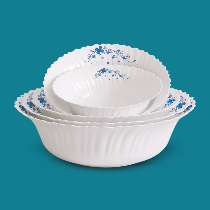 Picture of Celestia 5-Piece Bowl Set | Stylish and Durable Design for Occasional or Everyday Use | Premium Quality Porcelain Bowls | Perfect for Serving Snacks, Salads, or Desserts | Elegant and Easy to Clean | Ideal for Modern Dining and Entertaining