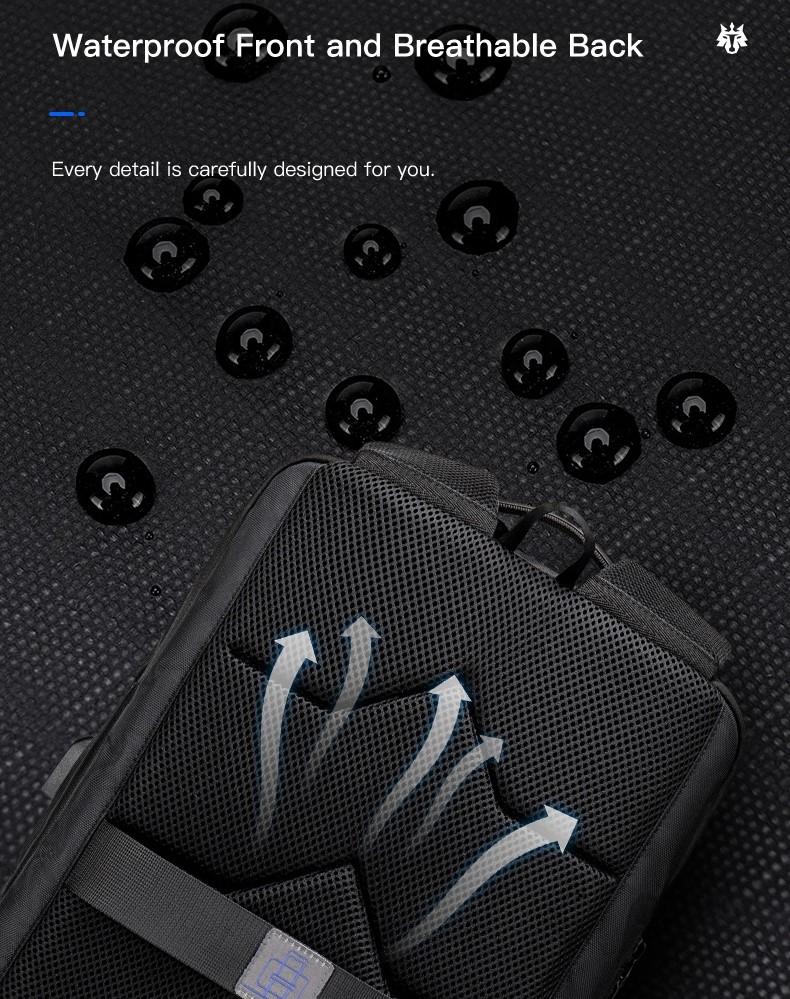 Buy CLASSIC URBAN BACKPACK GOLDEN WOLF GB00399 WITH USB PORT, THREE COMPARTMENTS, FOR LAPTOP 15.6" 20L at Best Price In Bangladesh