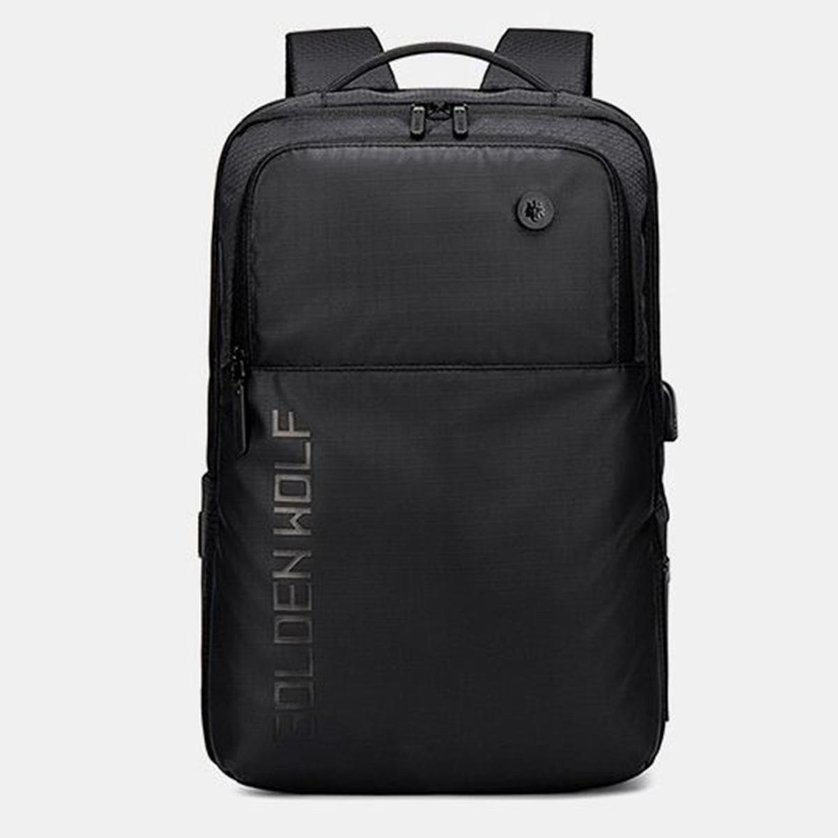 Buy CLASSIC URBAN BACKPACK GOLDEN WOLF GB00399 WITH USB PORT, THREE COMPARTMENTS, FOR LAPTOP 15.6" 20L at Best Price In Bangladesh