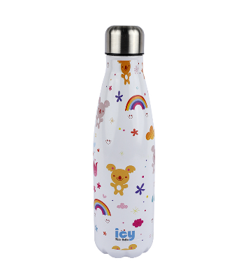 Picture of ICY Water Bottle 450 ML Stainless Steel| Keep Cold and Hot for 12 Hours| BPA Free| Leak Proof| Coala Rainbow| Double-Walled Insulated Inner Steel and Sturdy Outer