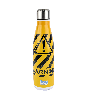 Picture of ICY Water Bottle 450 ML Stainless Steel| Keep Cold and Hot for 12 Hours| BPA Free| Leak Proof| Warning Sign| Double-Walled Insulated Inner Steel and Sturdy Outer