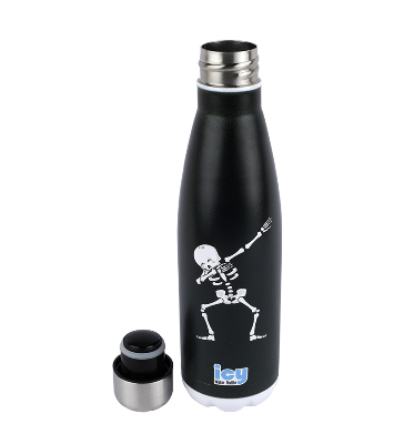 Picture of ICY Water Bottle 450 ML Stainless Steel| Keep Cold and Hot for 12 Hours| BPA Free| Leak Proof| Skeleton Design| Double-Walled Insulated Inner Steel and Sturdy Outer