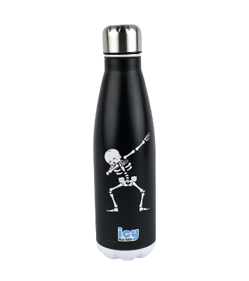 Picture of ICY Water Bottle 450 ML Stainless Steel| Keep Cold and Hot for 12 Hours| BPA Free| Leak Proof| Skeleton Design| Double-Walled Insulated Inner Steel and Sturdy Outer