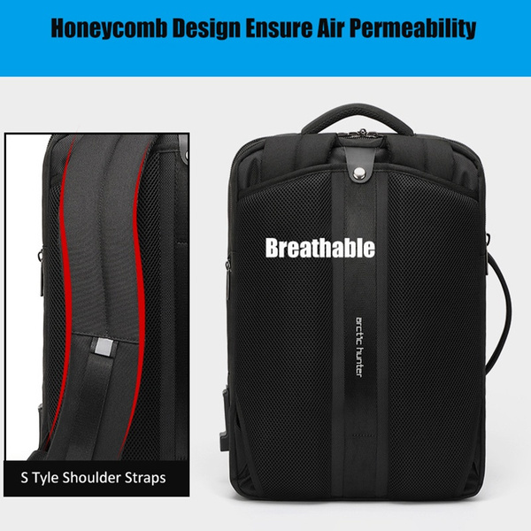 Buy Men Travel Backpack for Laptop Bag with Multifunction USB Charging Port Expandable Backpacks at Best Price In Bangladesh