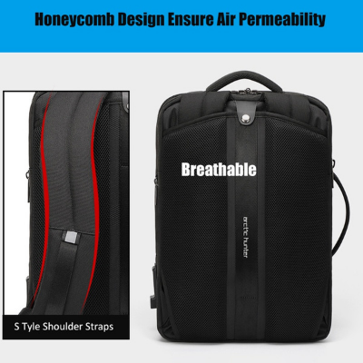 Buy Men Travel Backpack for Laptop Bag with Multifunction USB Charging Port Expandable Backpacks at Best Price In Bangladesh