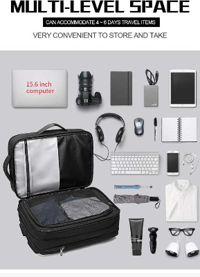 Buy Men Travel Backpack for Laptop Bag with Multifunction USB Charging Port Expandable Backpacks at Best Price In Bangladesh