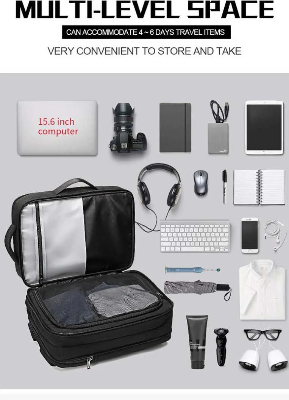 Buy Men Travel Backpack for Laptop Bag with Multifunction USB Charging Port Expandable Backpacks at Best Price In Bangladesh