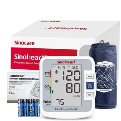 Picture of Sinoheart Electronic Digital Blood Pressure Machine / BP Monitor - Sinocare