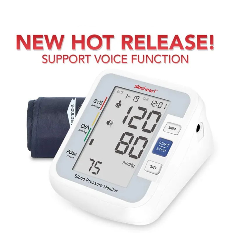 Picture of Sinoheart Electronic Digital Blood Pressure Machine / BP Monitor - Sinocare