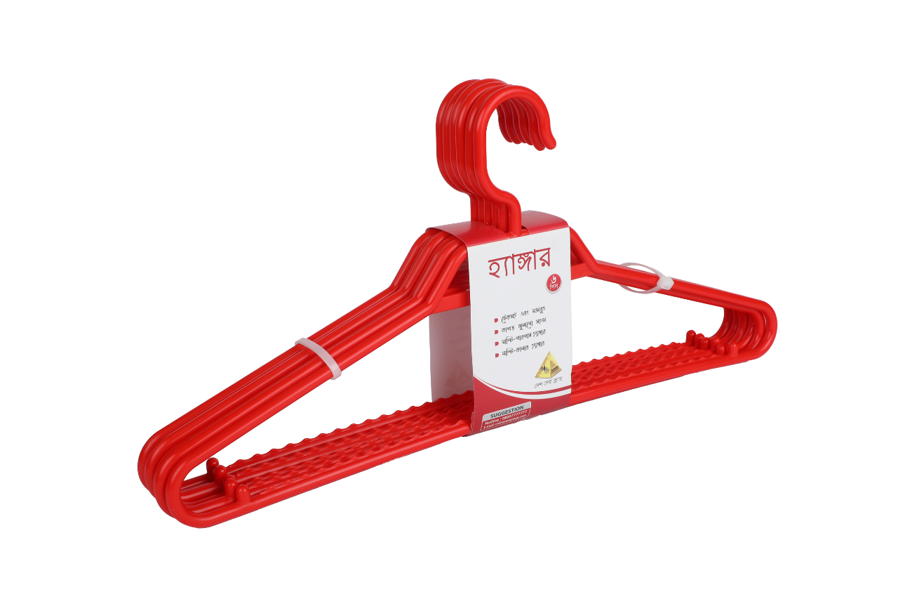 Picture of Stylish Shirt Hanger 06 Pcs Set - Red