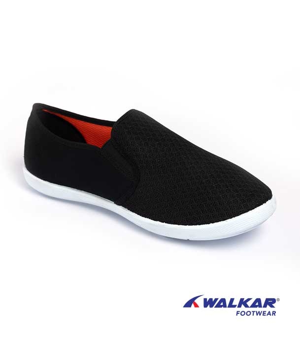 Buy Walkar Men's Canvas Black Online