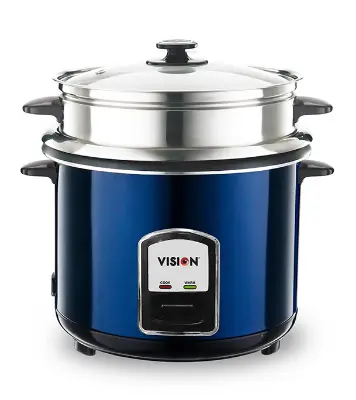 Buy VISION Rice Cooker 3.0 Liter REL-50-05 SS Blue (Double Pot) Online at Best Price