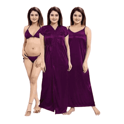 Buy Indian 4 Part Nighty For Sexy Women And Gilrls at Best Price in Bangladesh