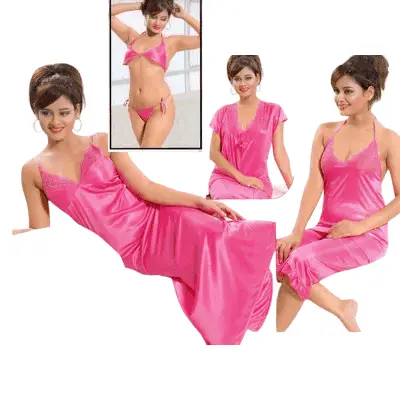 Picture of 6 part Sexy Indian 3 quarter pants Nighty 