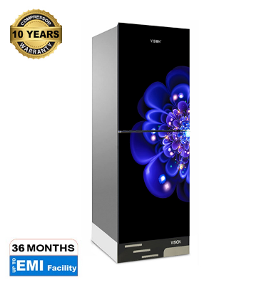 Buy VISION Glass Door Refrigerator RE-242 Liter Irish Blue Top Mount at Best Price in Bangladesh