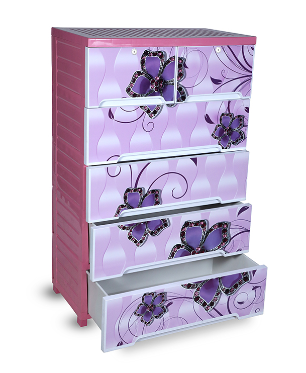 Picture of Elite Wardrobe (Double-5D)-Butterfly Pink-TEL
