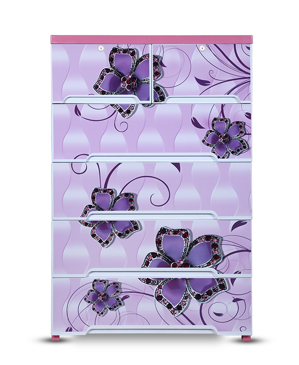 Picture of Elite Wardrobe (Double-5D)-Butterfly Pink-TEL