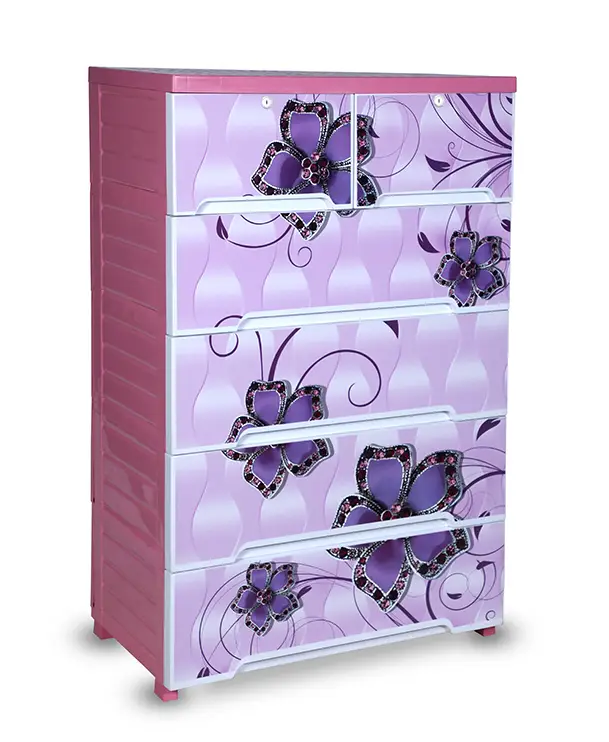 Picture of Elite Wardrobe (Double-5D)-Butterfly Pink-TEL