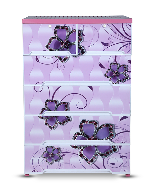 Picture of Elite Wardrobe (Double-5D)-Butterfly Pink-TEL