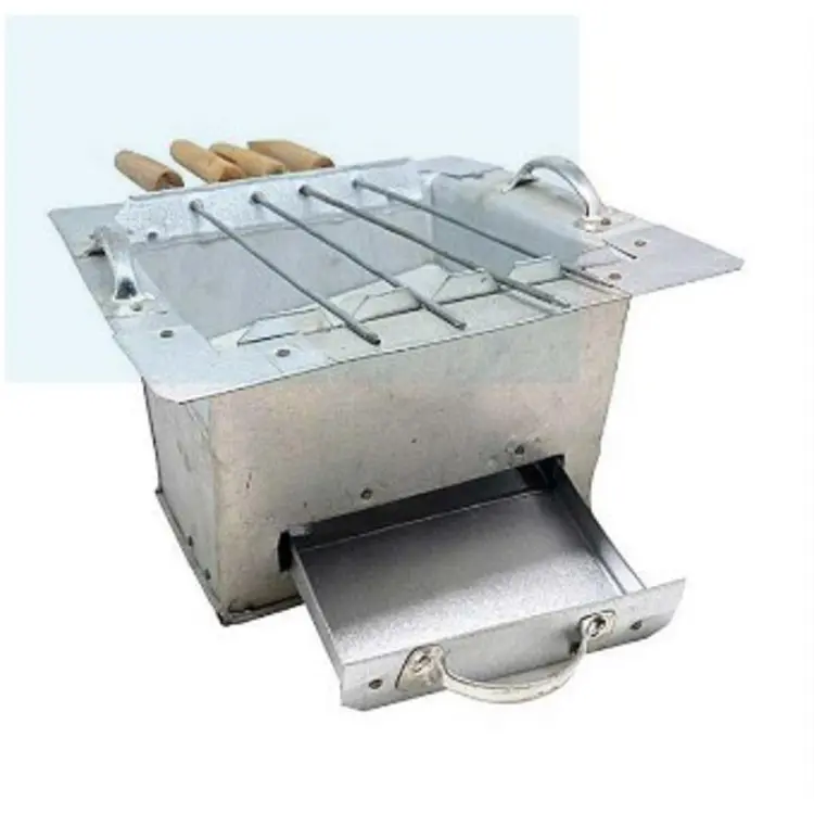 Picture of BBQ Stand With 4 Stick - Silver