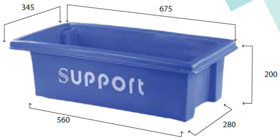 Picture of Support Multi purpose Basket 25 ltr Blue