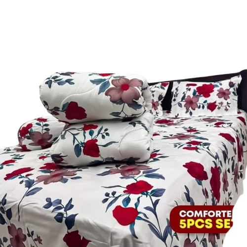 Picture of 5 In 1 Combo Twill Cotton Comforter Set