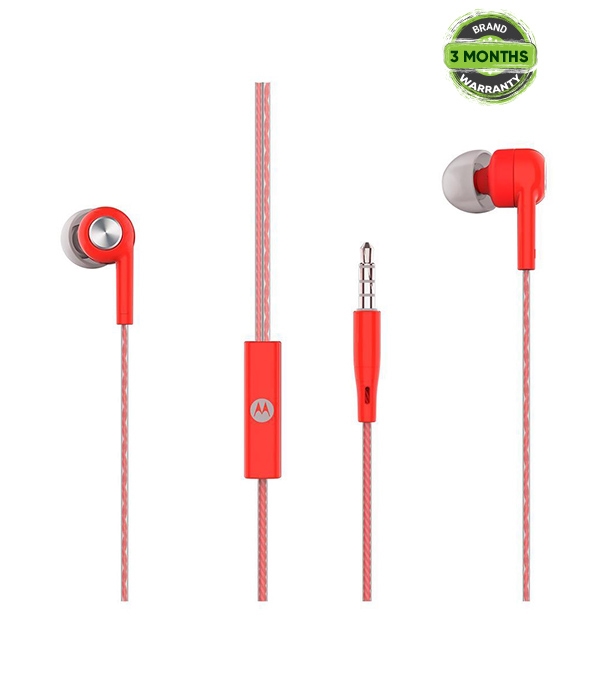 Picture of Motorola Pace 115 In Ear Corded Headset Red 