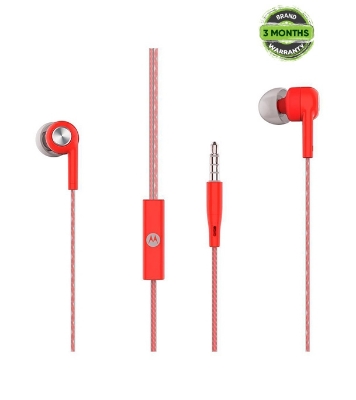 Picture of Motorola Pace 115 In Ear Corded Headset Red 
