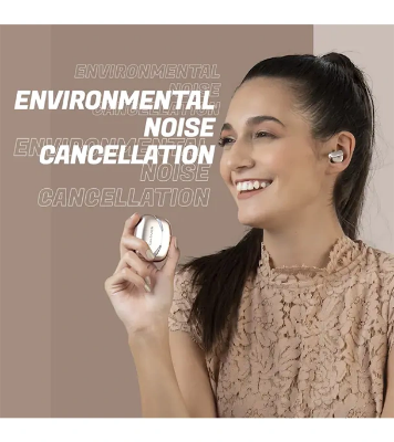 Picture of Fastrack Reflex Tunes FT3  Truly Wireless White Ear Buds With 24 HRS Battery Life Rose Gold 