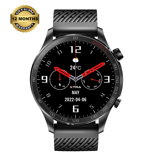 Picture of XTRA Active R38 1.43" AMOLED Display, Sports Mode, Stainless steel Buckle Black 